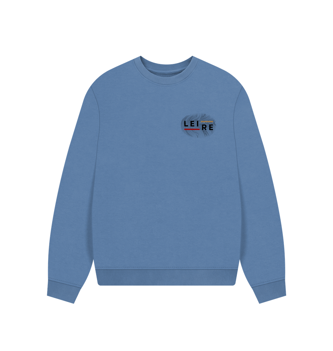 Solent Women's Oversized Jumper - Black Logo