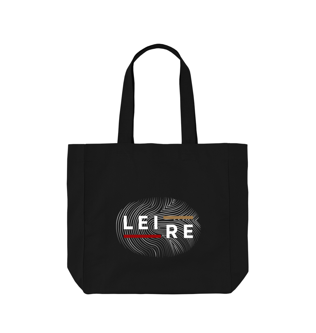 Black Shopper Tote Bag - Black