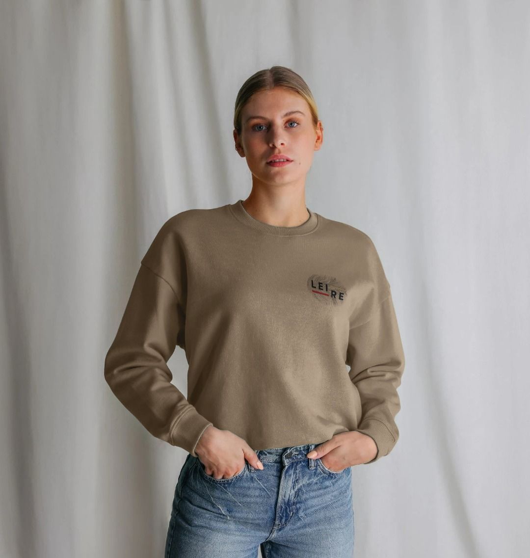 Women's Oversized Jumper - Black Logo