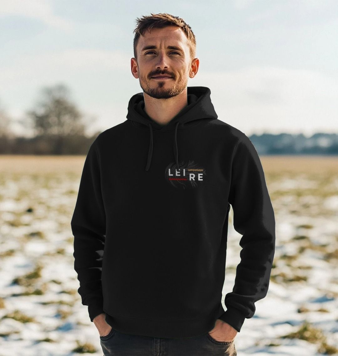 Men's Pullover Hoodie - White Logo