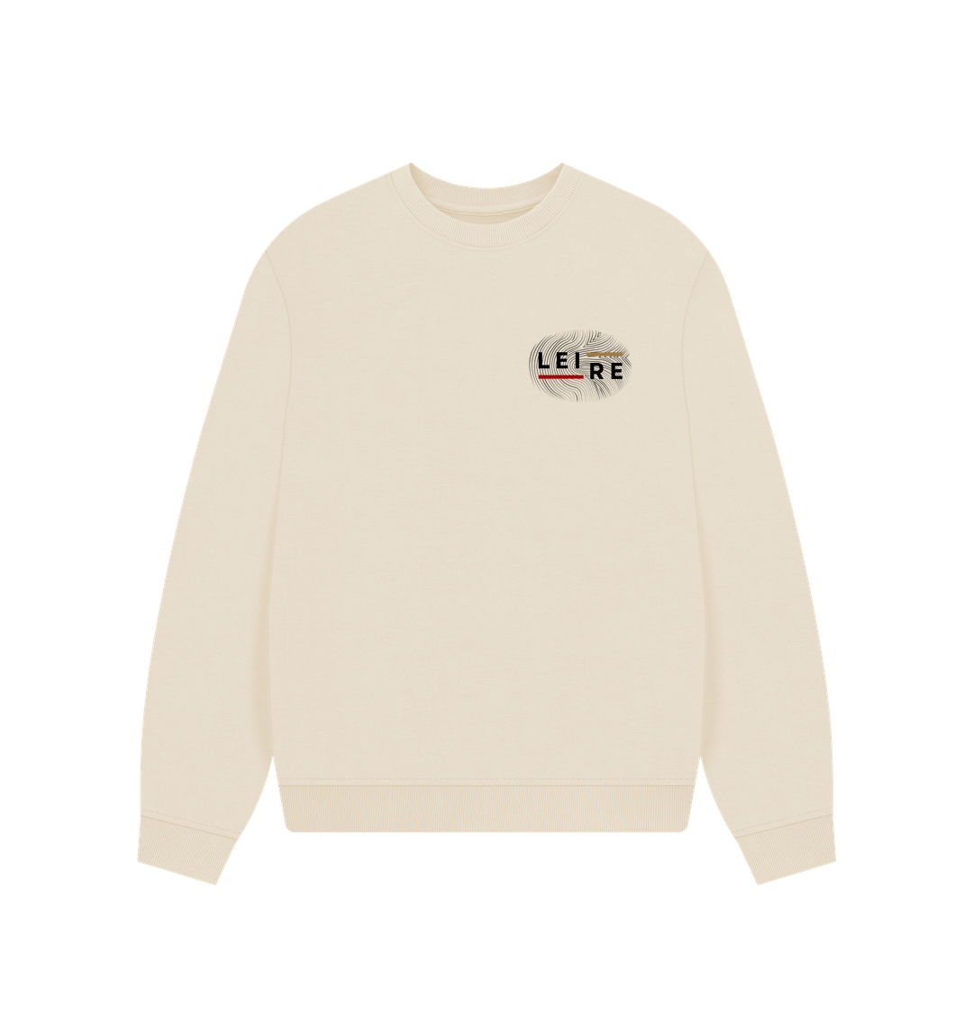 Oat Women's Oversized Jumper - Black Logo