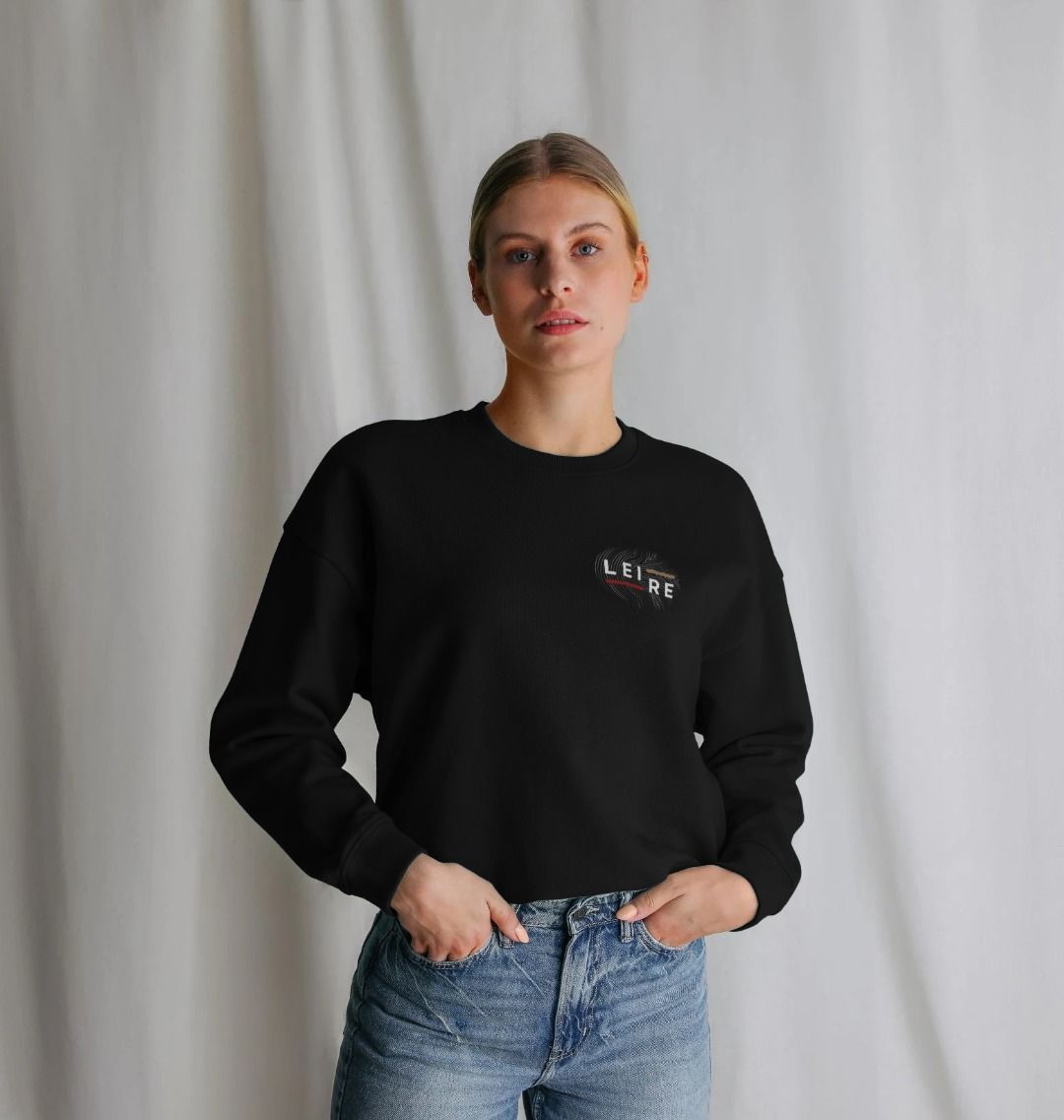 Women's Oversized Jumper - White Logo