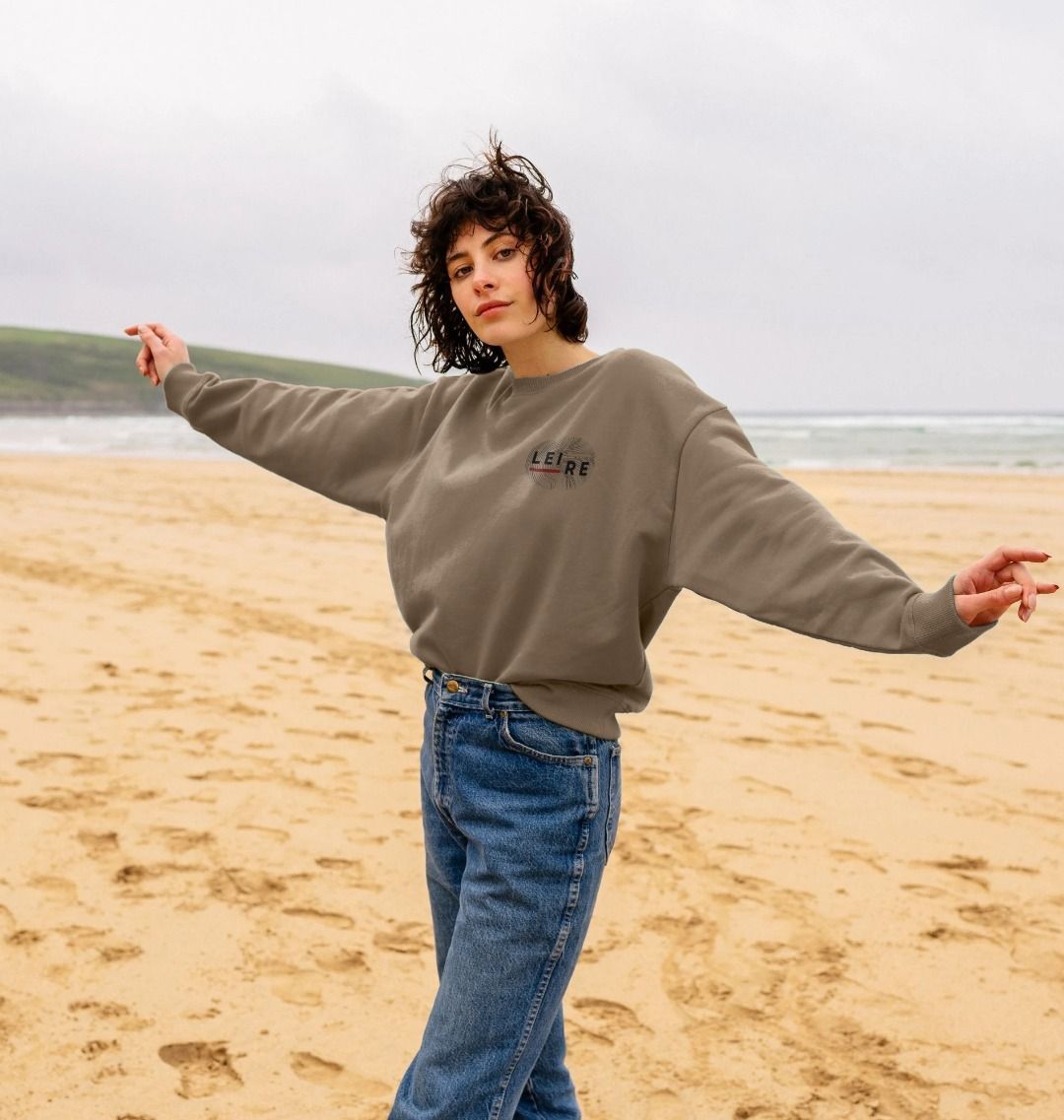 Women's Oversized Jumper - Black Logo