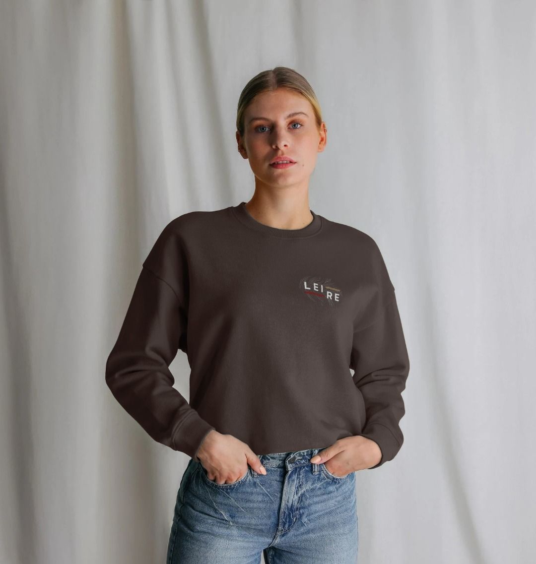 Women's Oversized Jumper - White Logo