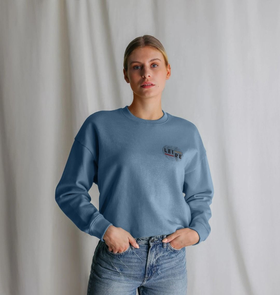 Women's Oversized Jumper - Black Logo