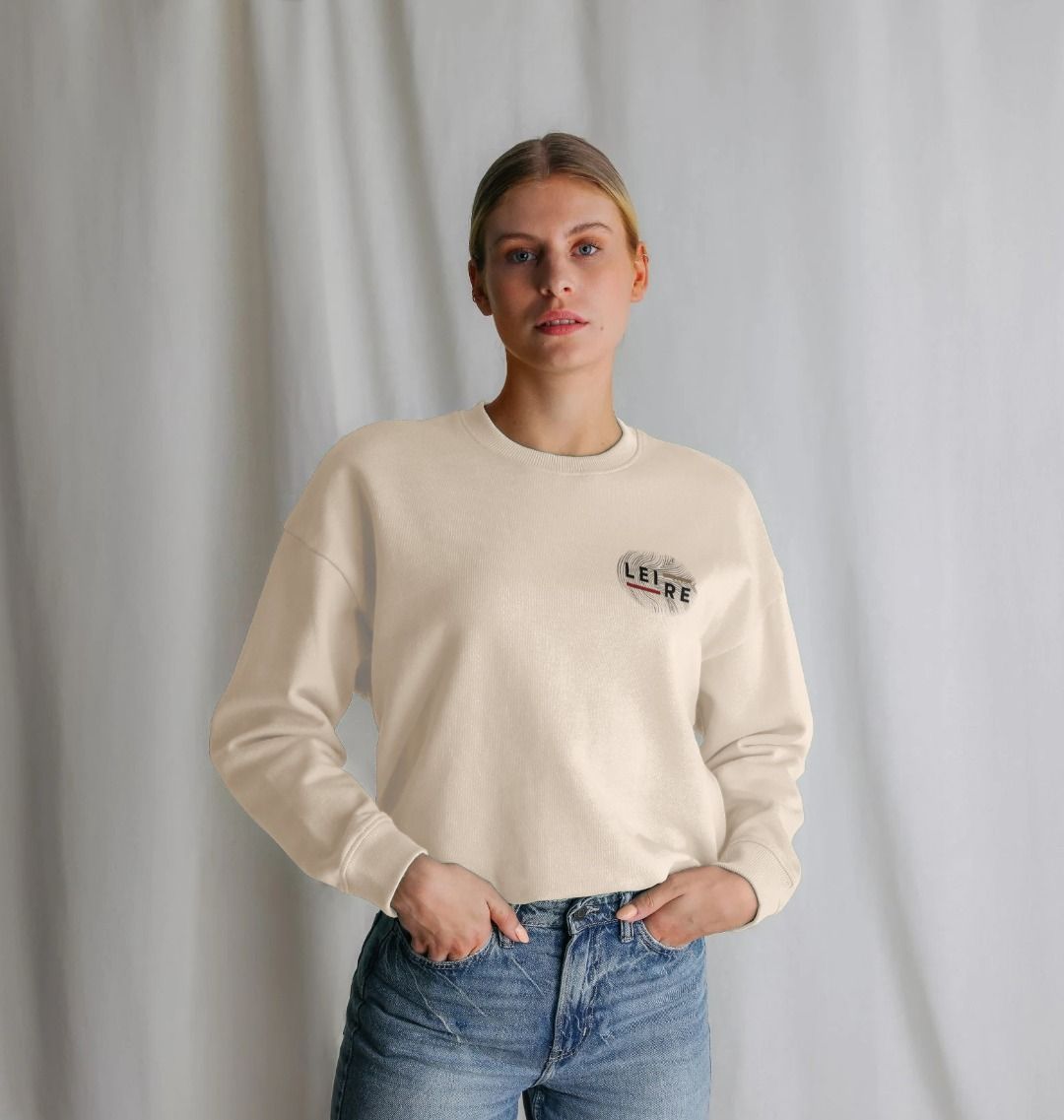 Women's Oversized Jumper - Black Logo