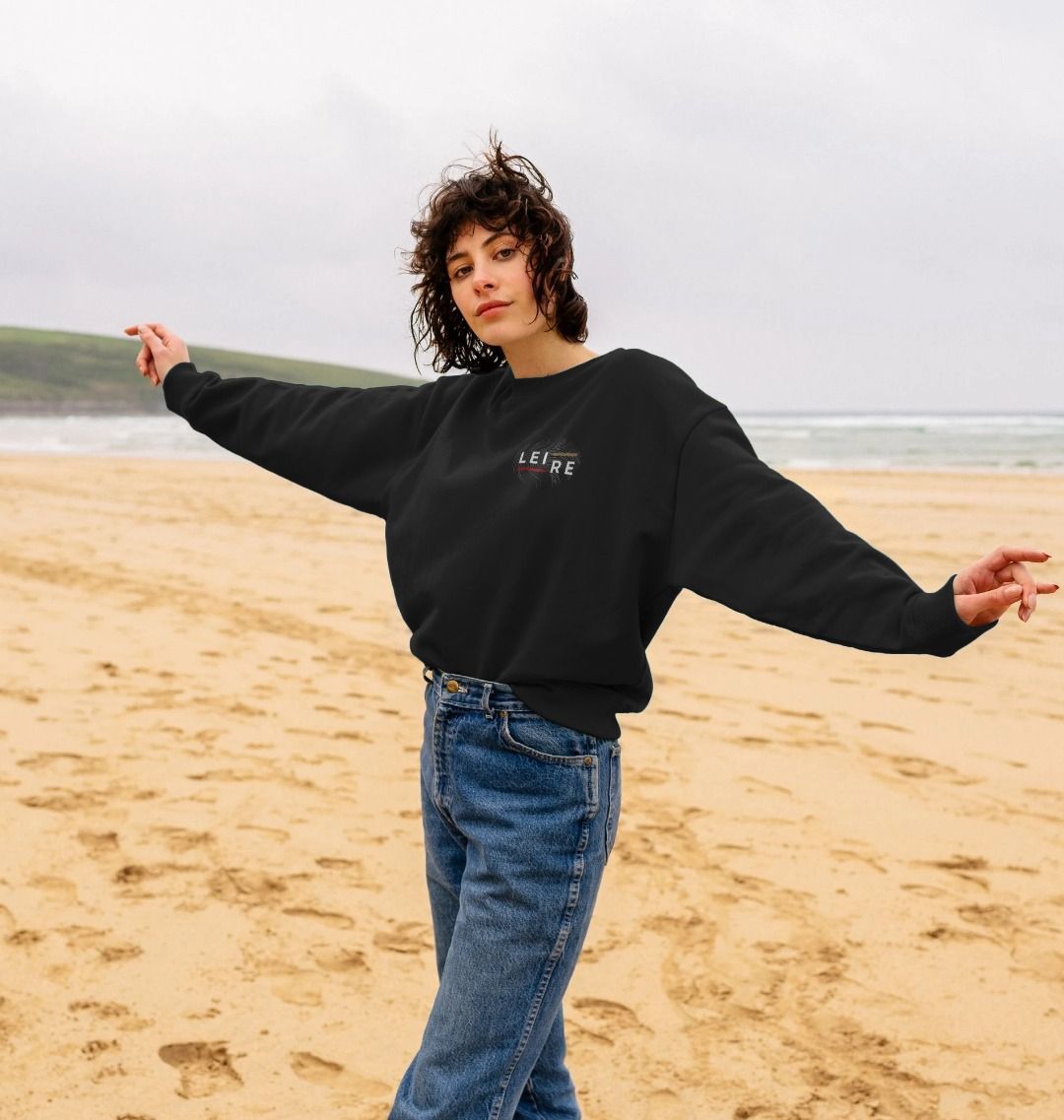 Women's Oversized Jumper - White Logo