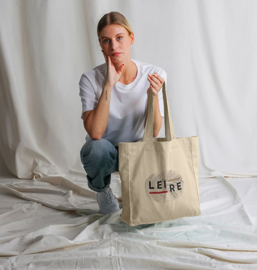 Shopper Tote Bag - Beige